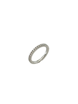 Bague Alliance en or blanc et diamants - Castafiore