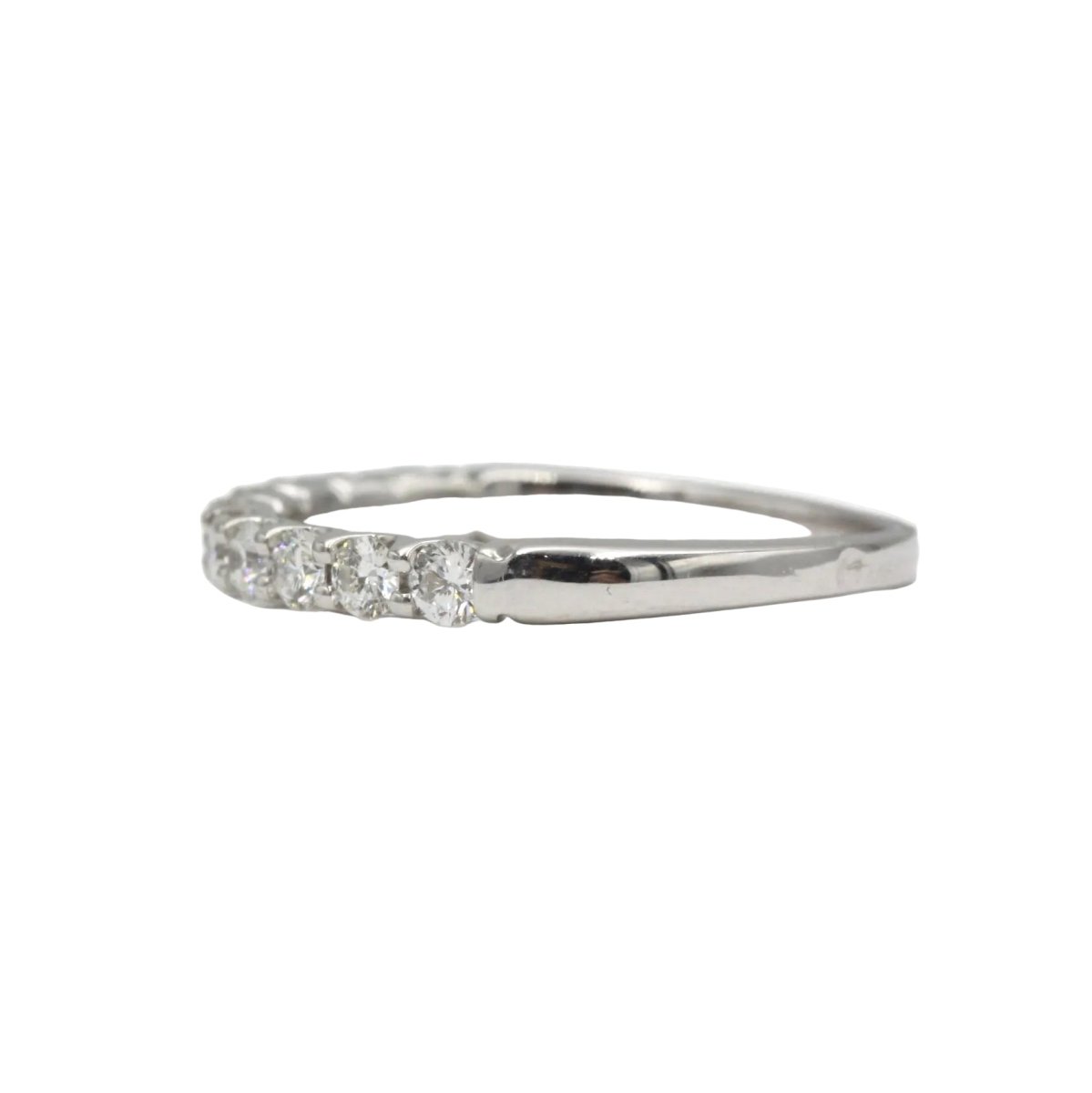 Bague Alliance en or blanc et diamants - Castafiore