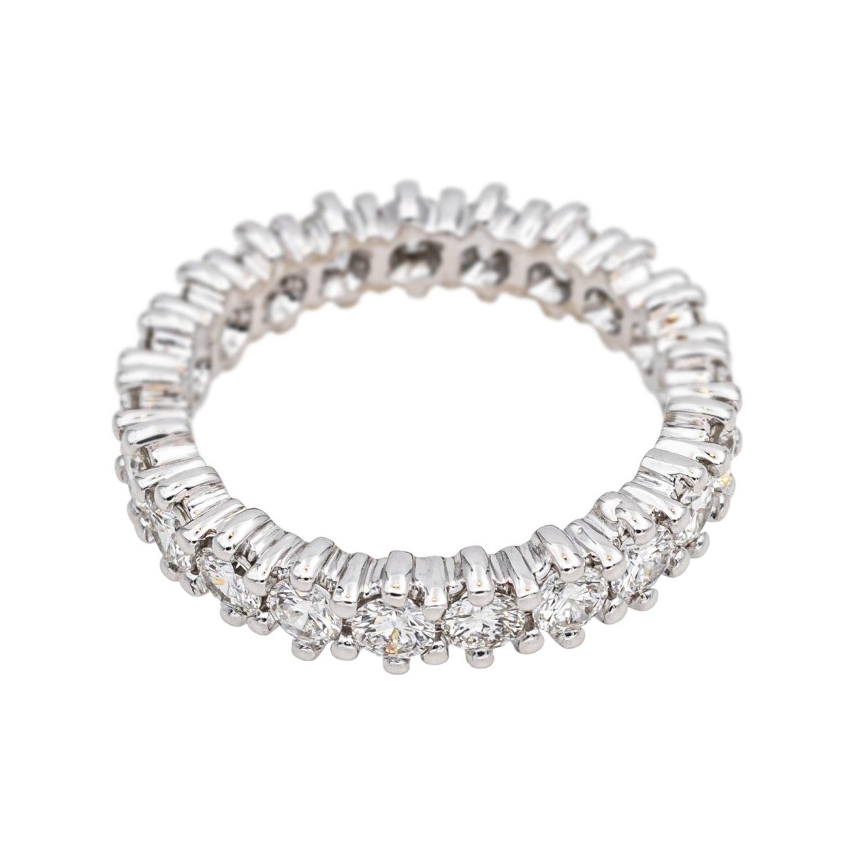 Bague Alliance en or blanc et diamants - Castafiore