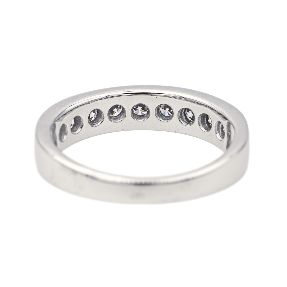 Bague Alliance en or blanc et diamants - Castafiore