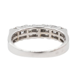 Bague Alliance en or blanc et diamants - Castafiore