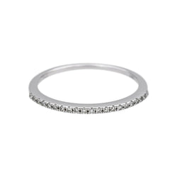 Bague Alliance en or blanc et diamants - Castafiore