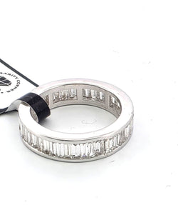 Bague Alliance en or blanc et diamants - Castafiore