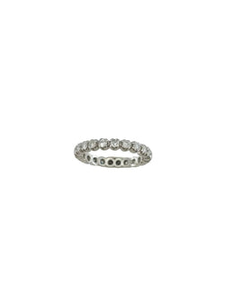 Bague Alliance en or blanc et diamants - Castafiore