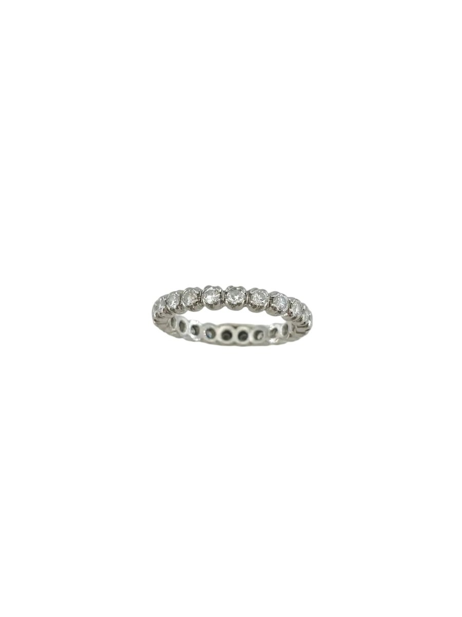 Bague Alliance en or blanc et diamants - Castafiore