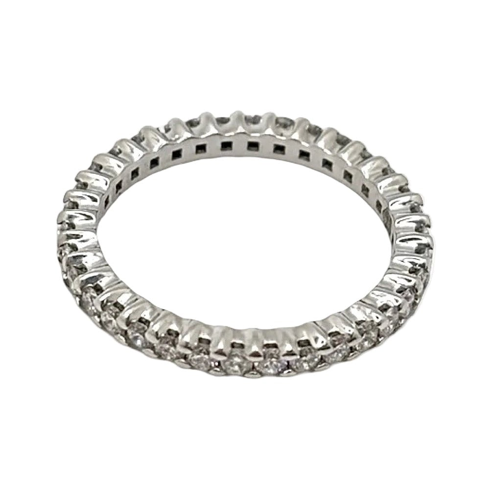 Bague Alliance en or blanc et diamants - Castafiore