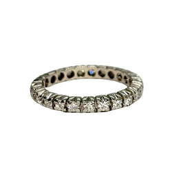 Bague Alliance en or blanc et diamants - Castafiore