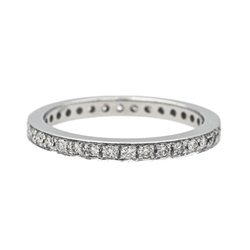 Bague Alliance en or blanc et diamants - Castafiore