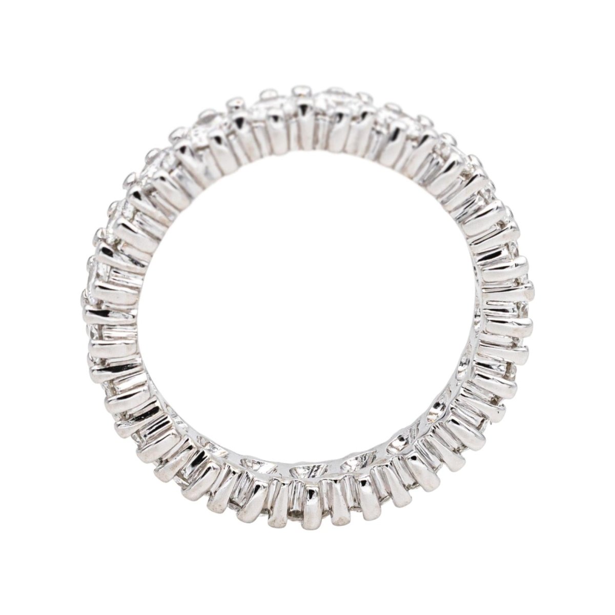 Bague Alliance en or blanc et diamants - Castafiore