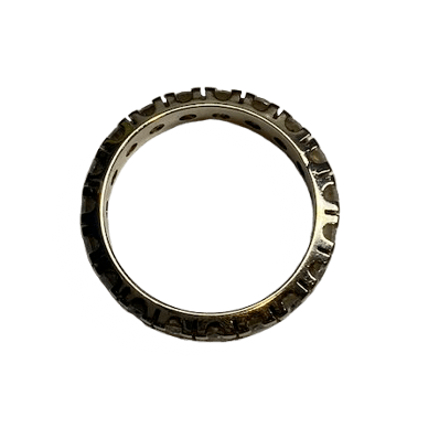 Bague Alliance en or blanc et diamants - Castafiore