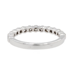 Bague Alliance en or blanc et diamants - Castafiore