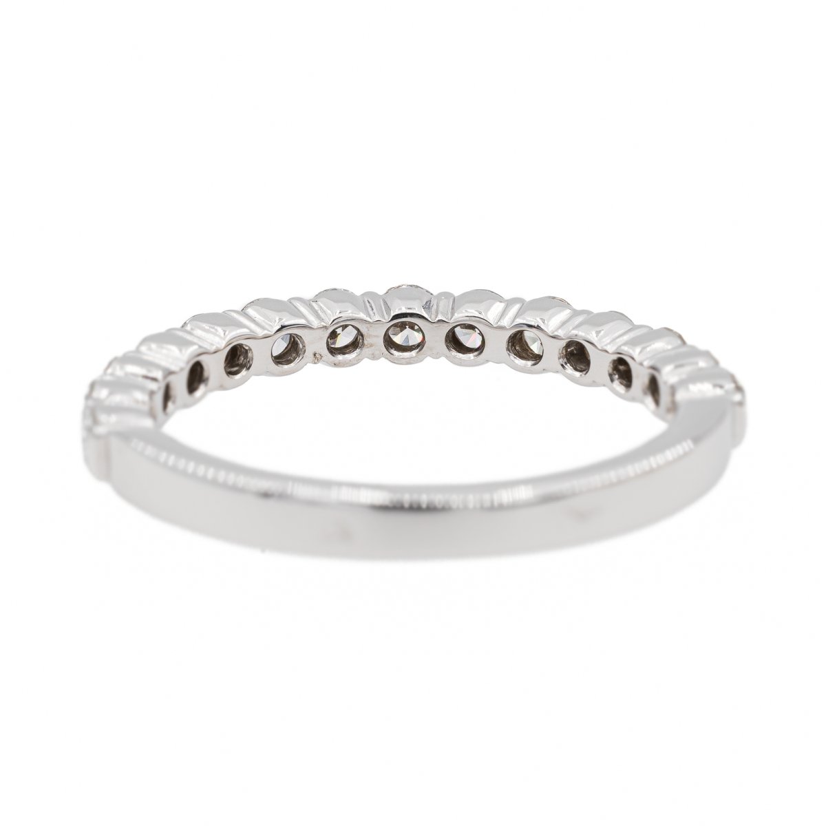 Bague Alliance en or blanc et diamants - Castafiore