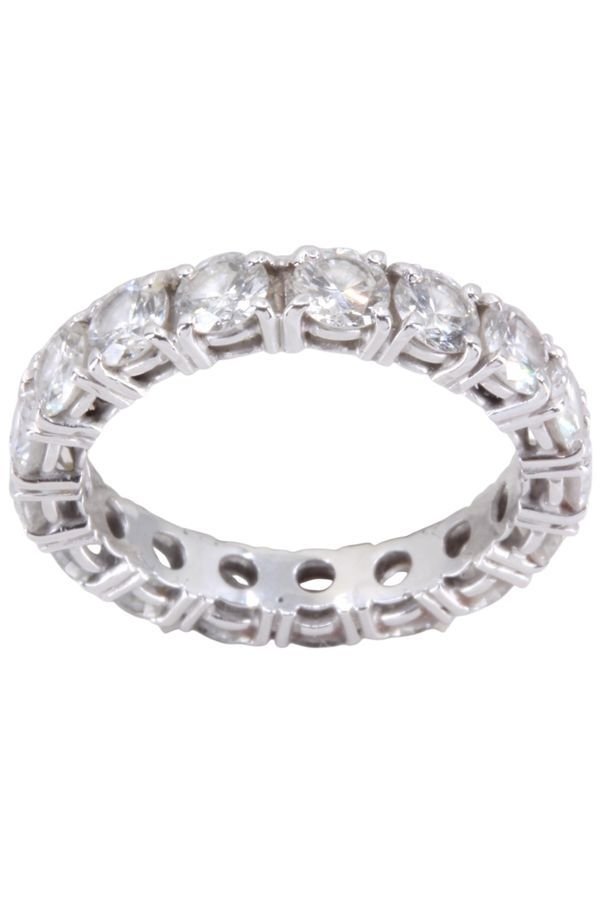 Bague Alliance en or blanc et diamants - Castafiore