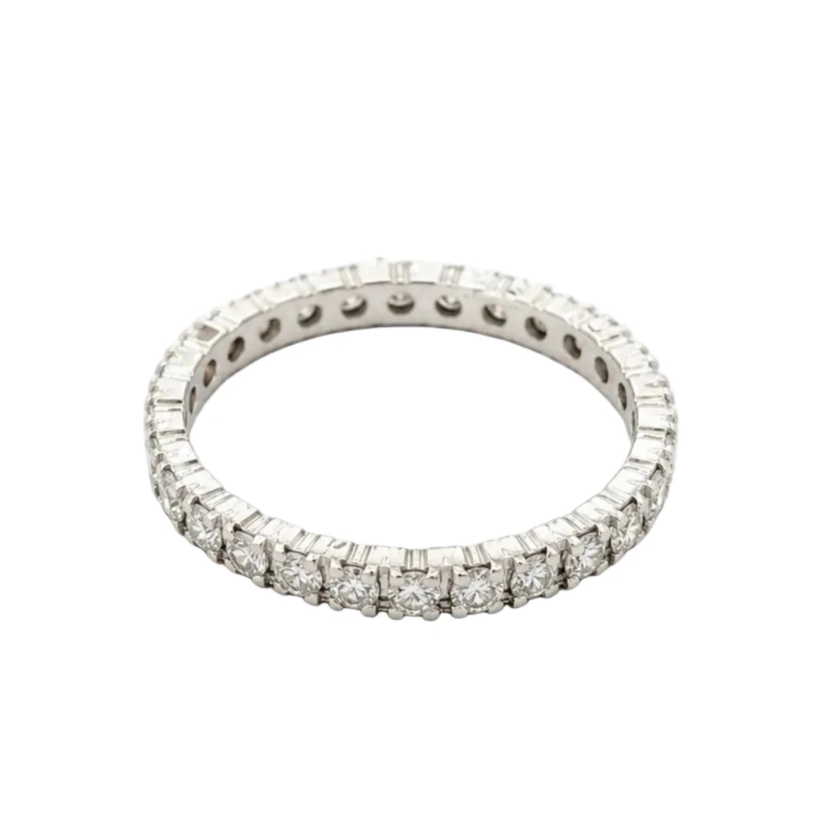 Bague Alliance en or blanc et diamants - Castafiore