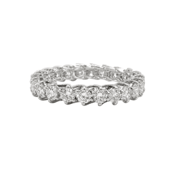Bague Alliance en or blanc et diamants - Castafiore
