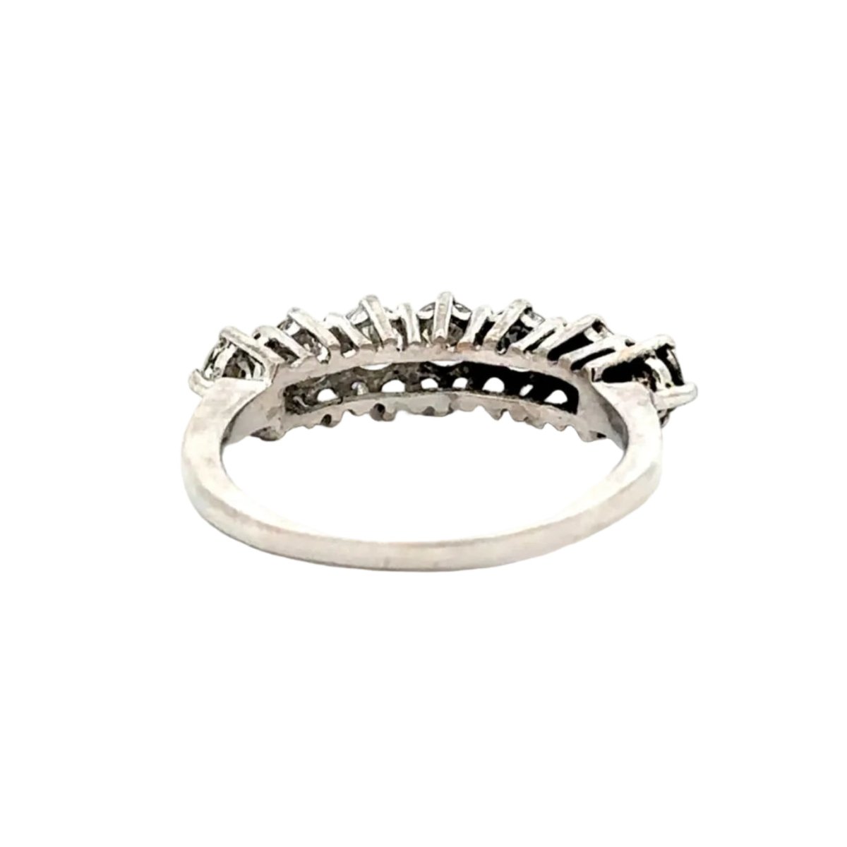 Bague Alliance en or blanc et diamants - Castafiore