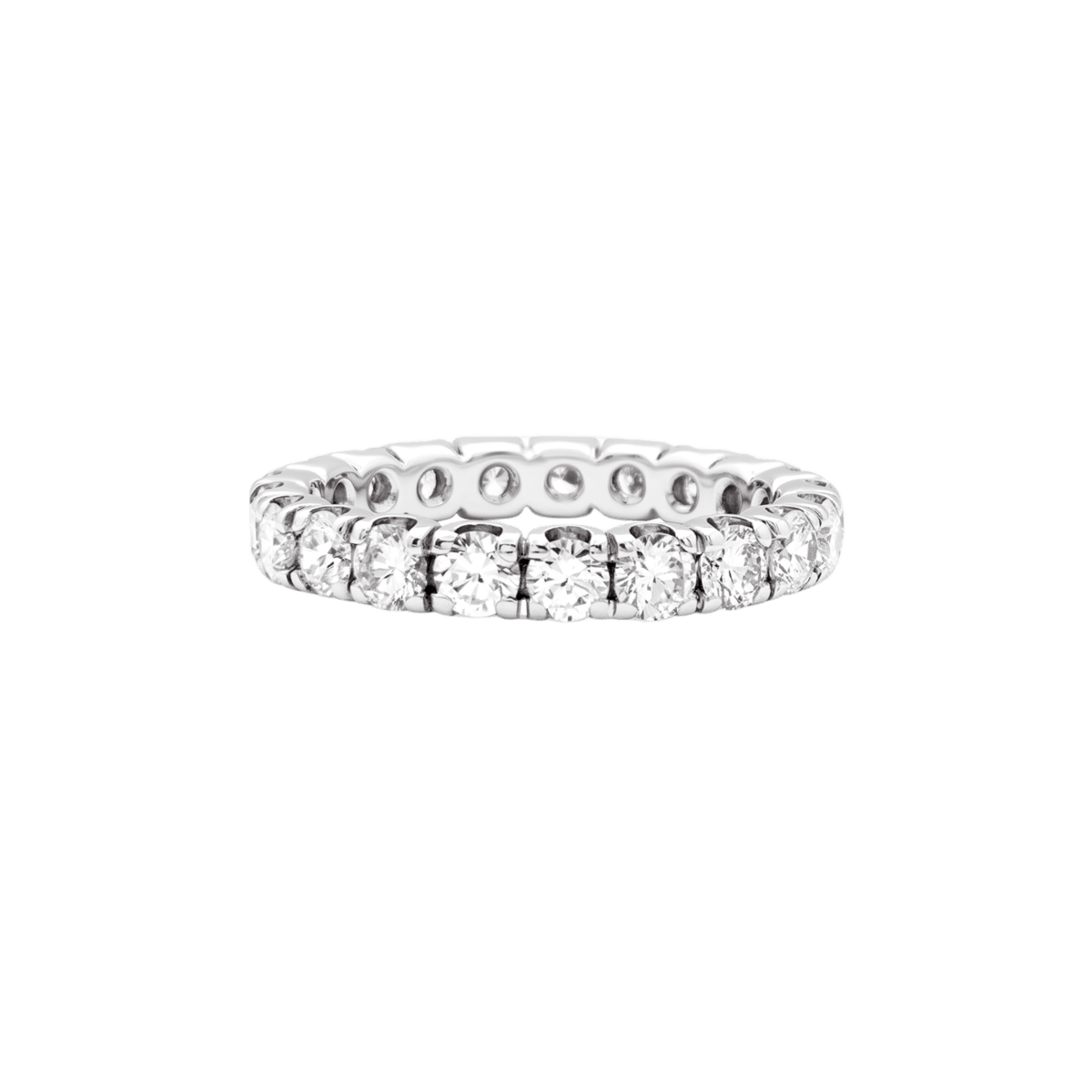 Bague Alliance en or blanc et diamants - Castafiore