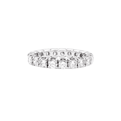 Bague Alliance en or blanc et diamants - Castafiore