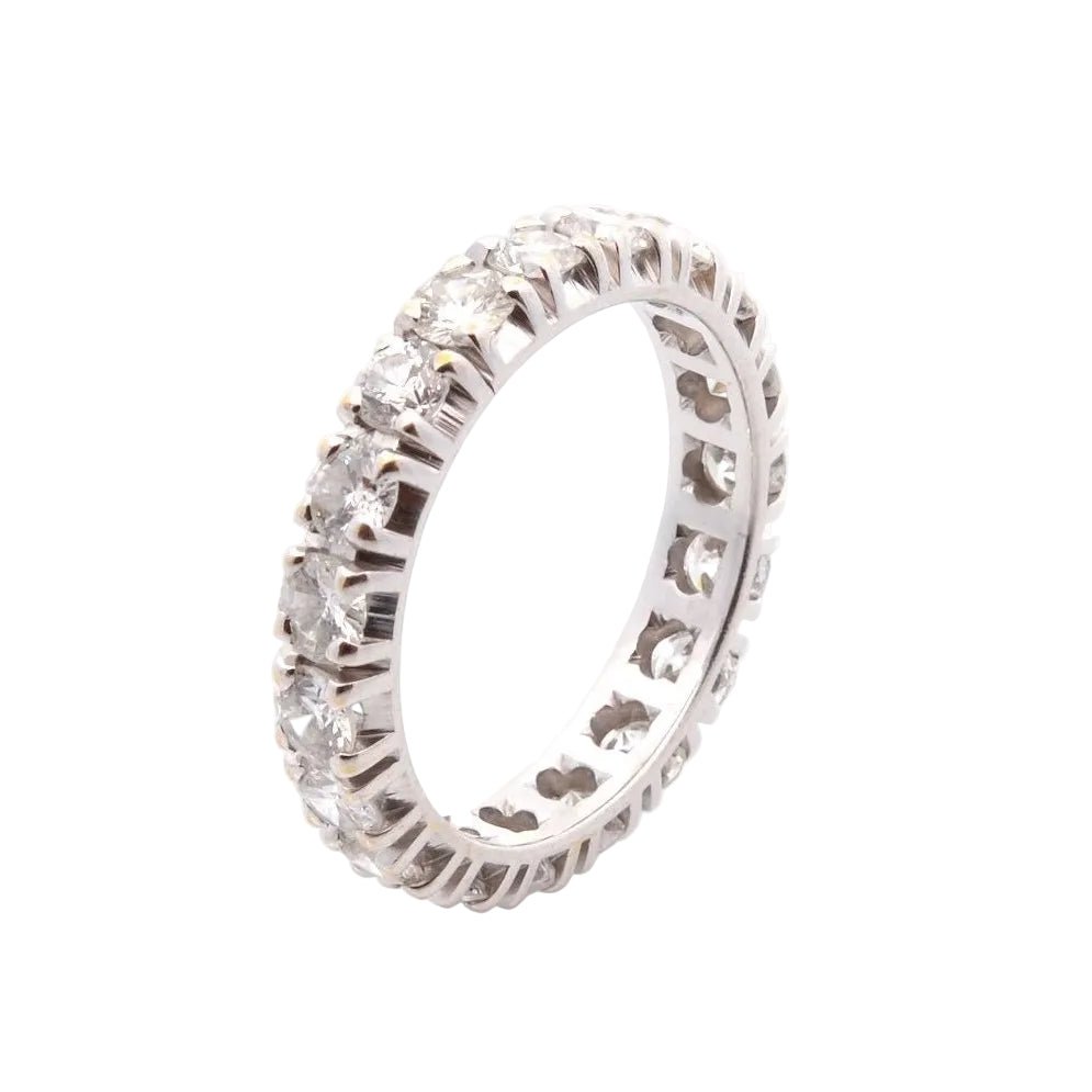 Bague Alliance en or blanc et diamants - Castafiore