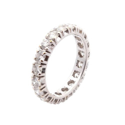 Bague Alliance en or blanc et diamants - Castafiore