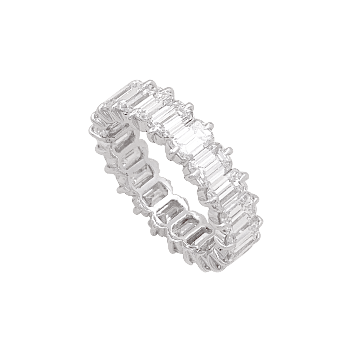 Bague Alliance en or blanc et diamants - Castafiore