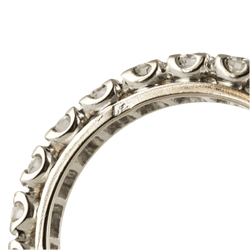 Bague Alliance en or blanc et diamants - Castafiore