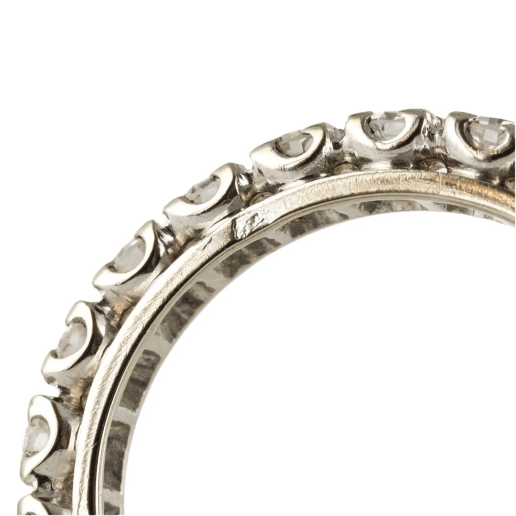 Bague Alliance en or blanc et diamants - Castafiore