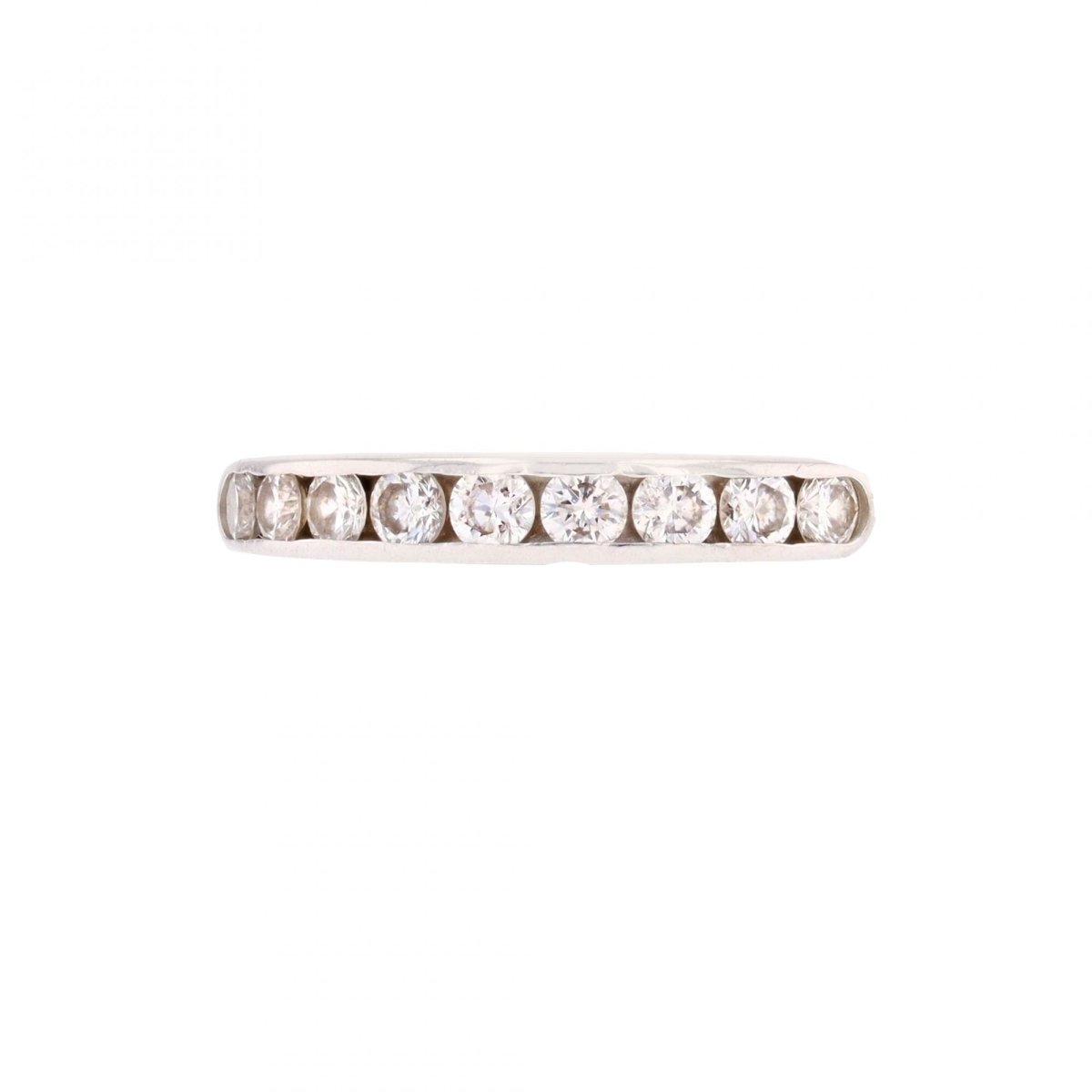 Bague Alliance en or blanc et diamants - Castafiore