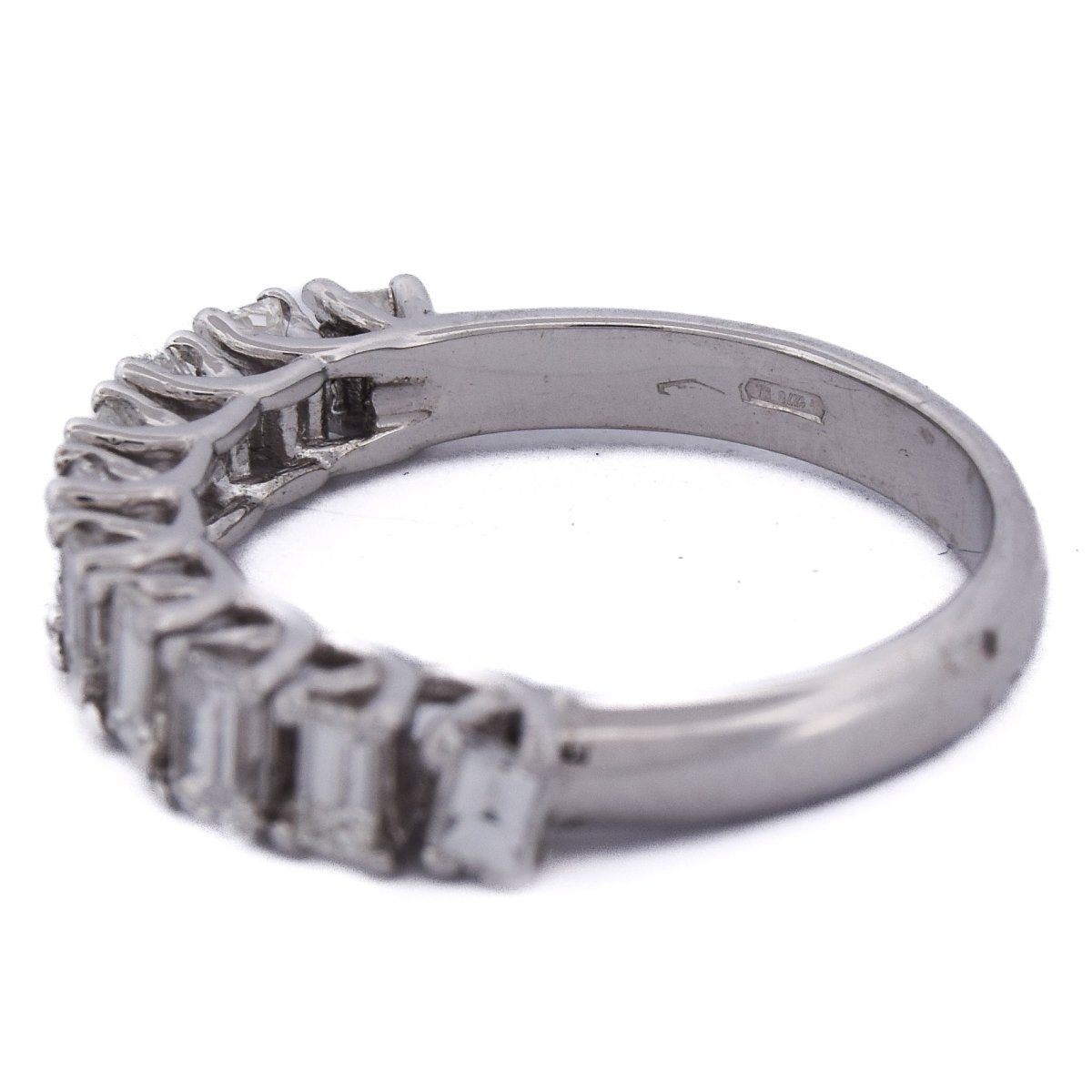 Bague Alliance en or blanc et diamants - Castafiore