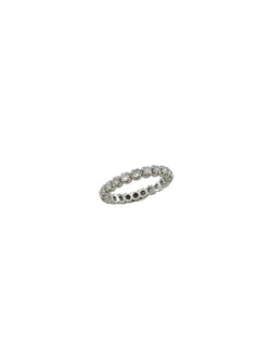 Bague Alliance en or blanc et diamants - Castafiore