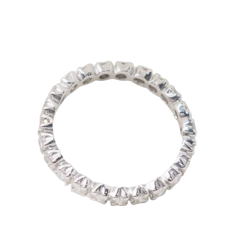 Bague Alliance en or blanc et diamants - Castafiore