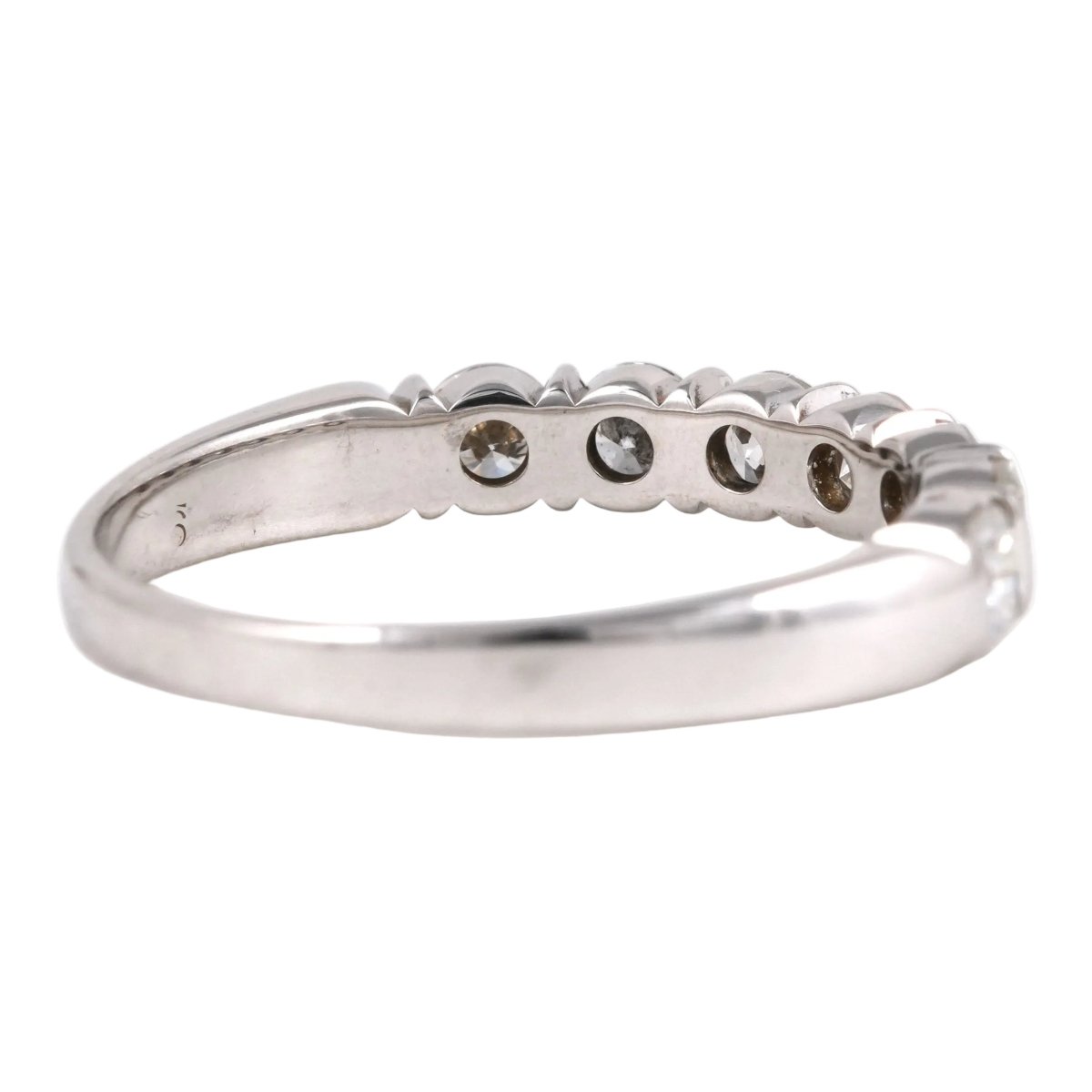Bague Alliance en or blanc et diamants - Castafiore