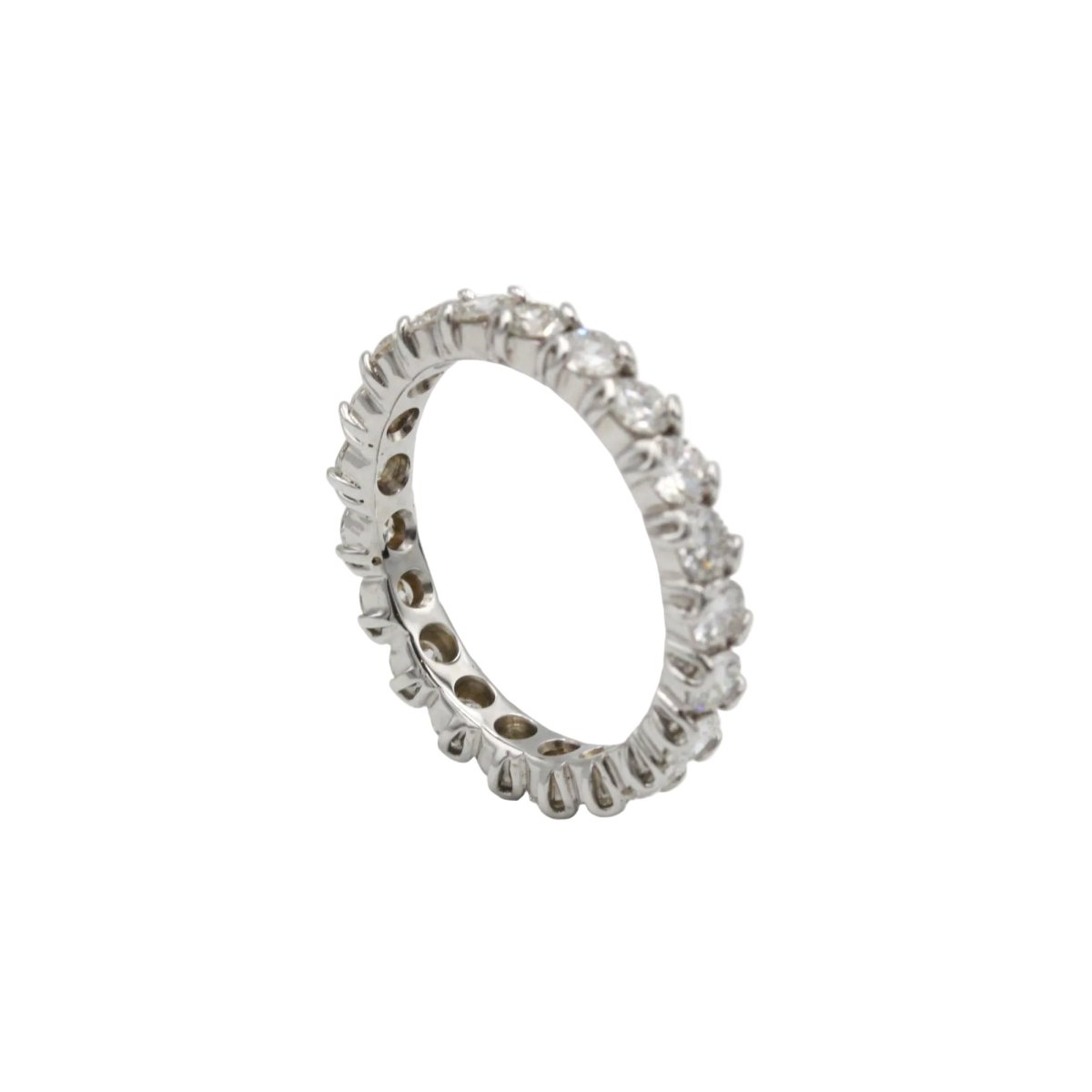 Bague Alliance en or blanc et diamants - Castafiore