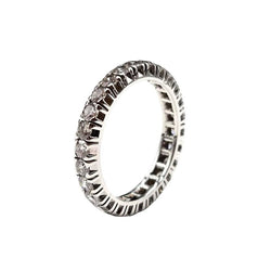 Bague Alliance en or blanc et diamants - Castafiore