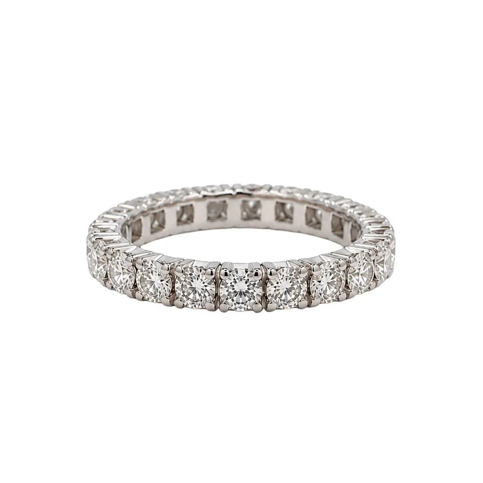 Bague Alliance en or blanc et diamants - Castafiore