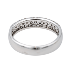 Bague Alliance en or blanc et diamants - Castafiore
