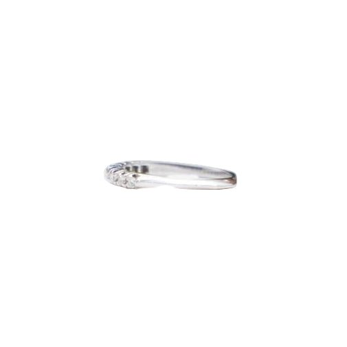 Bague Alliance en or blanc et diamants - Castafiore