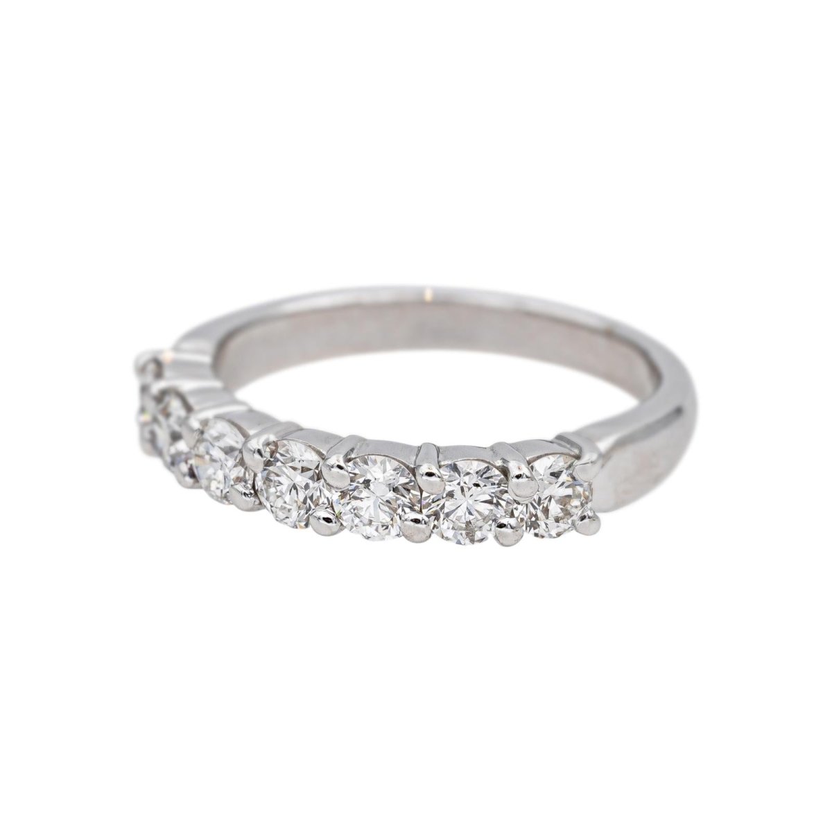 Bague Alliance en or blanc et diamants - Castafiore