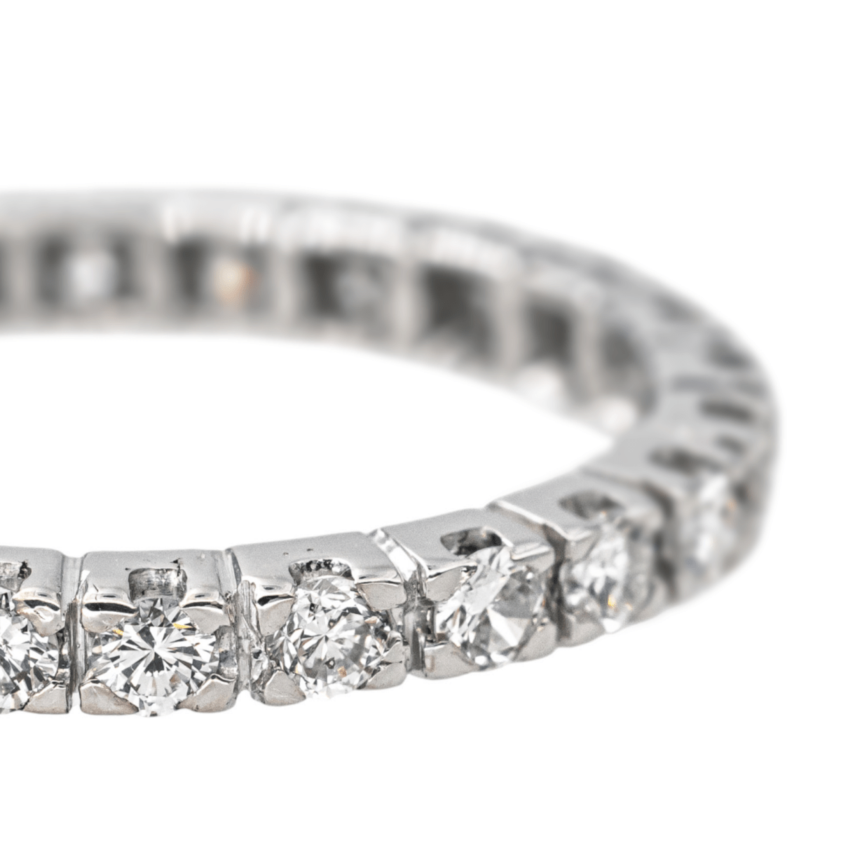 Bague Alliance en or blanc et diamants - Castafiore