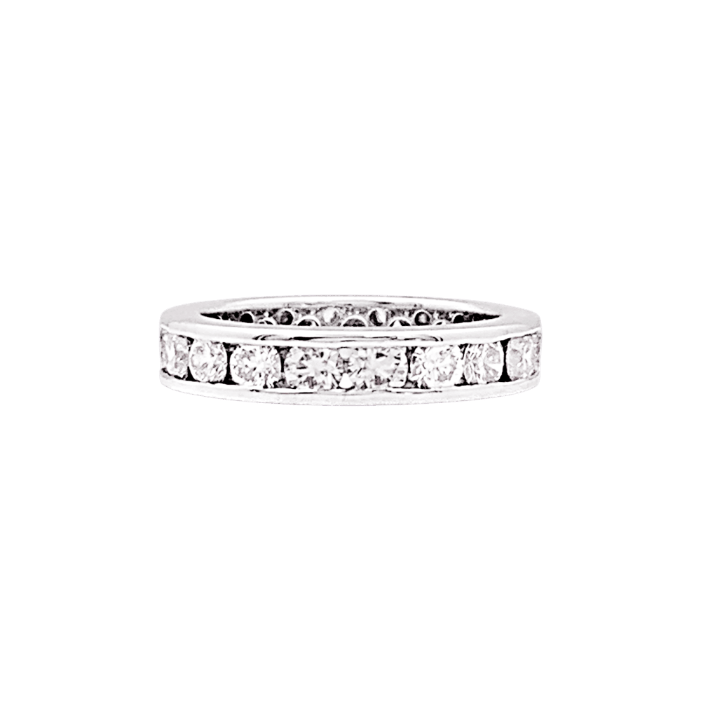 Bague Alliance en or blanc et diamants - Castafiore