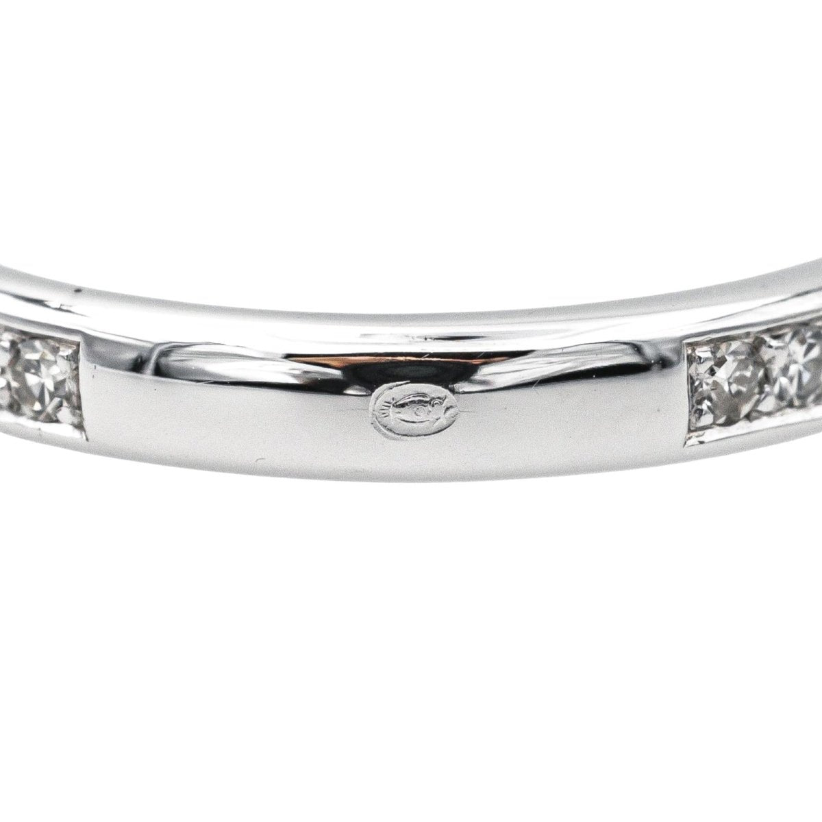 Bague Alliance en or blanc et diamants - Castafiore