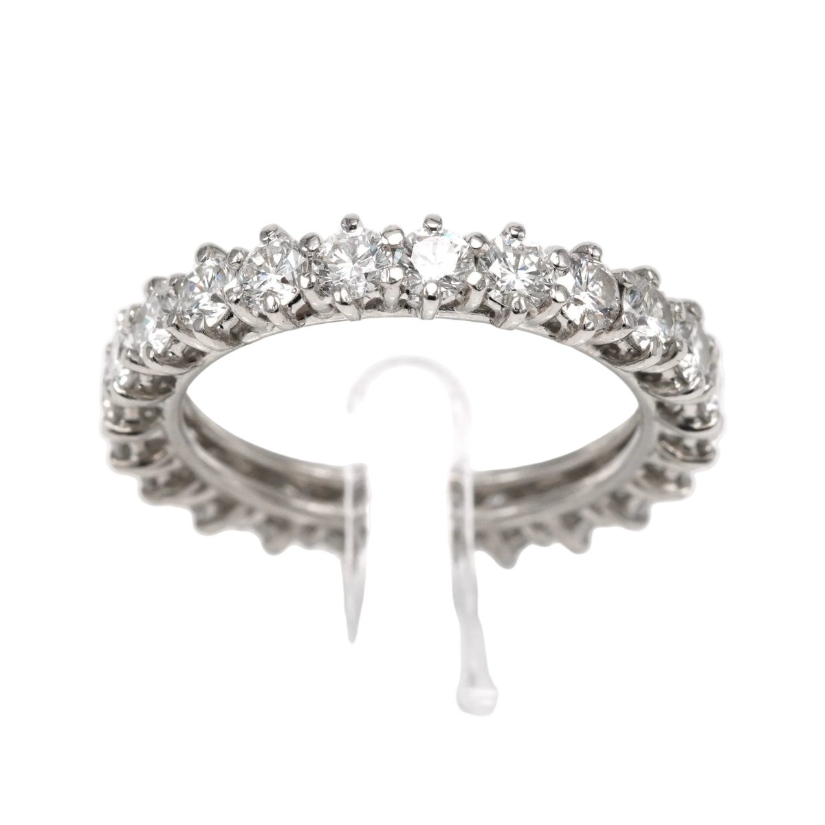 Bague Alliance en or blanc et diamants - Castafiore