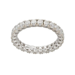 Bague Alliance en or blanc et diamants - Castafiore
