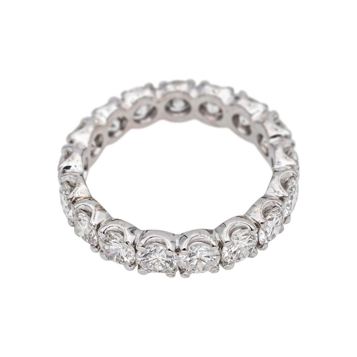 Bague Alliance en or blanc et diamants - Castafiore