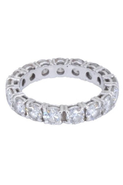 Bague Alliance en or blanc et diamants - Castafiore