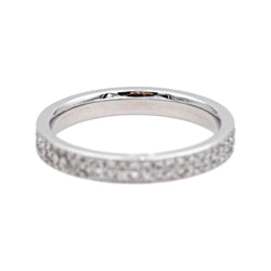 Bague Alliance en or blanc et diamants - Castafiore