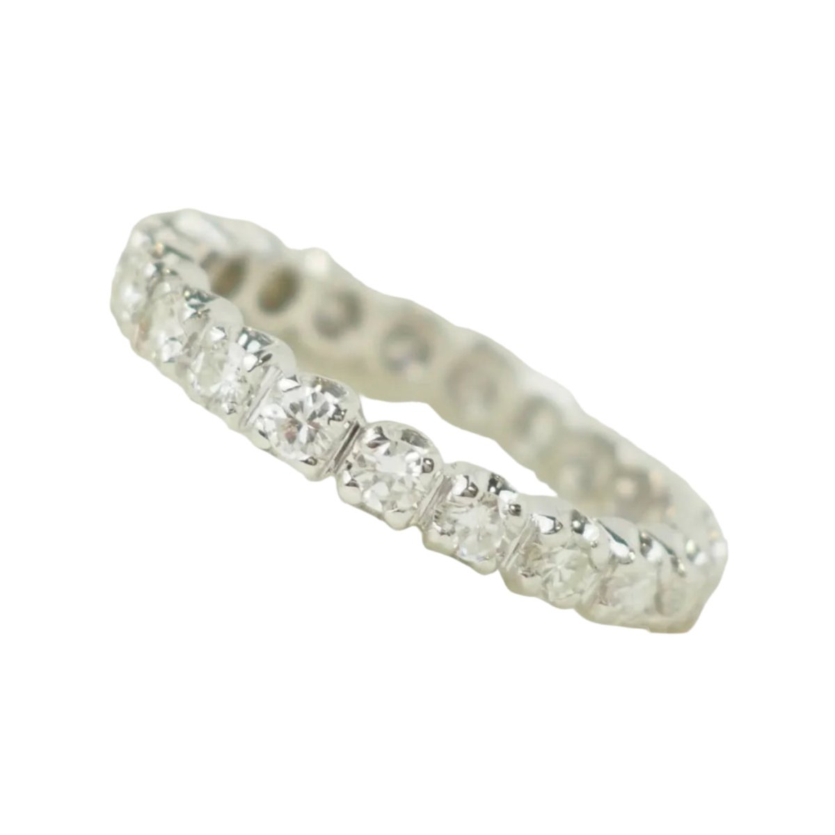 Bague Alliance en or blanc et diamants - Castafiore