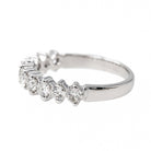 Bague alliance en or blanc et diamants - Castafiore