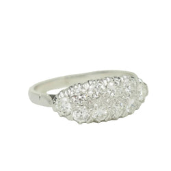Bague Alliance en or blanc et diamants - Castafiore