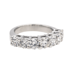 Bague Alliance en or blanc et diamants - Castafiore